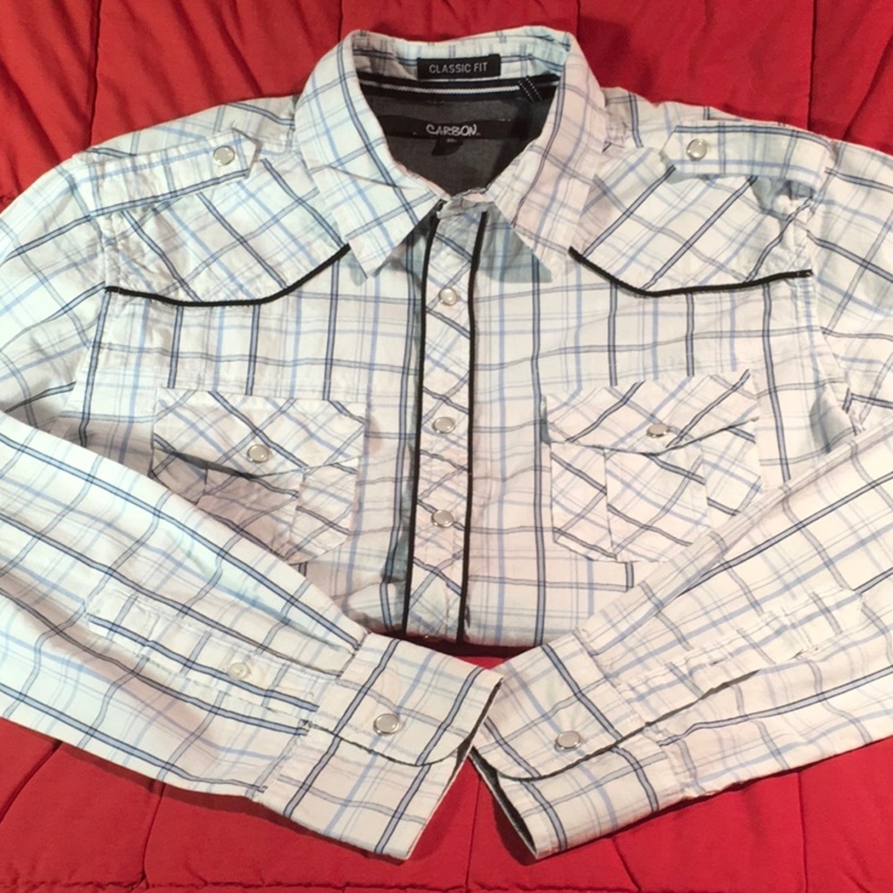 Carbon pearl Button shirt